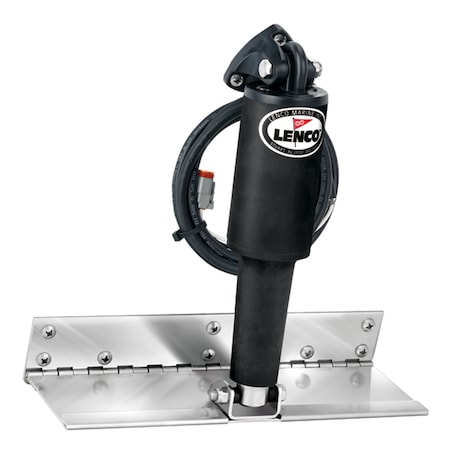 Lenco Marine 4"x12" Limited Space Trim Tab Kit w/o Switch Kit 12V-Electro-Polished 15088-101